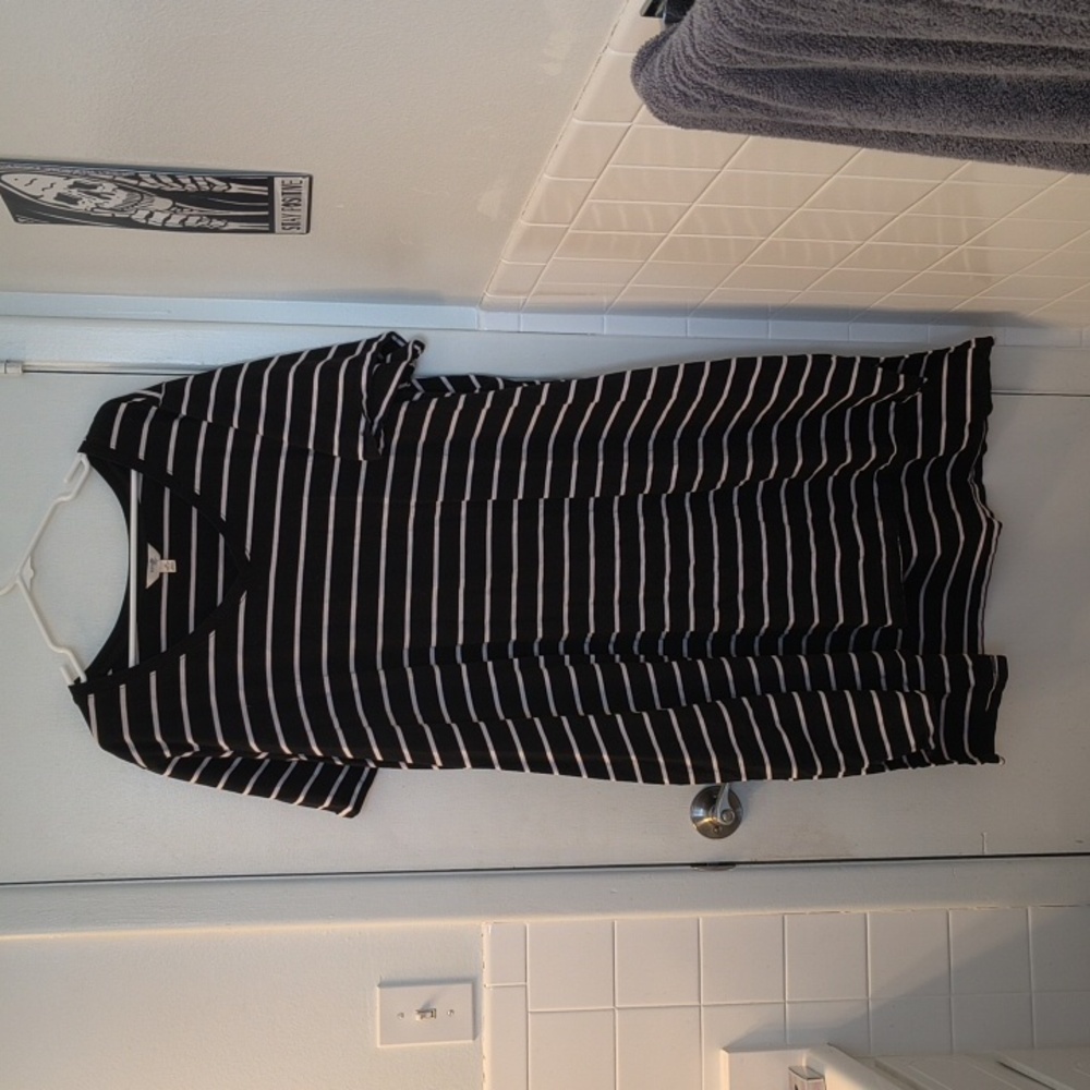 Terra & Sky 4x B&W Striped Dress
